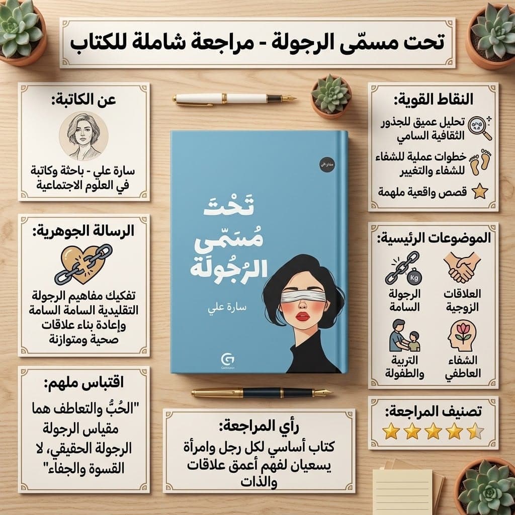 تحت مسمّى الرجولة - مراجعة شاملة للكتاب