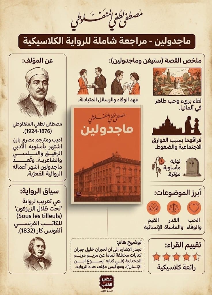 ماجدولين – رواية الحب الخالد لـمصطفى لطفي المنفلوطي