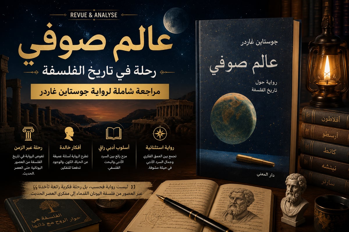 عالم صوفي — رحلة في تاريخ الفلسفة: مراجعة شاملة لرواية جوستاين غاردر