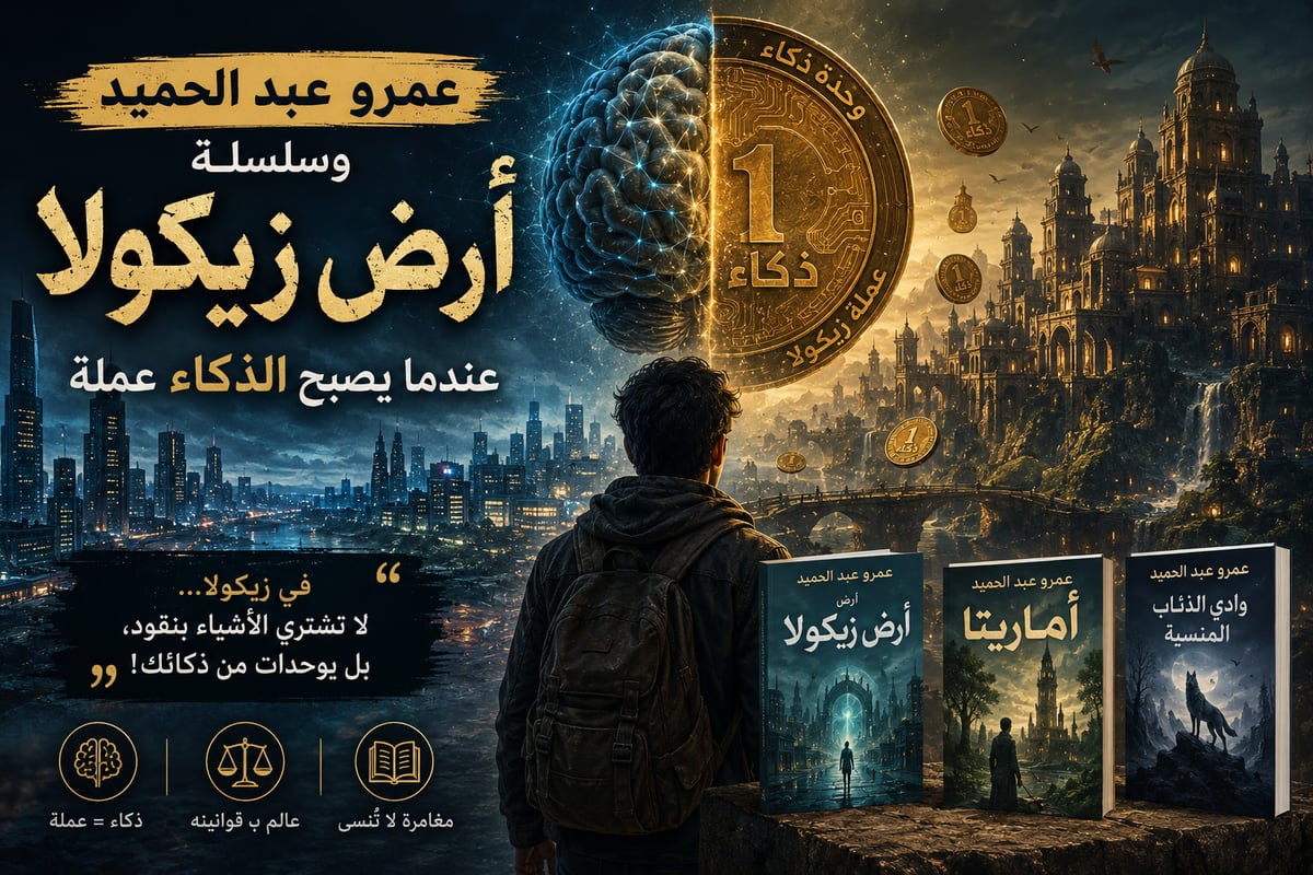 عمرو عبد الحميد وسلسلة أرض زيكولا: عندما يصبح الذكاء عملة